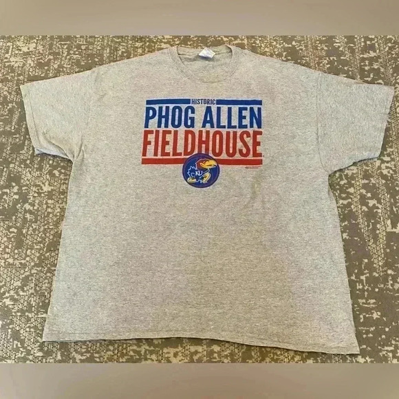 Kansas Jayhawks Phog Allen Fieldhouse shirt Size XXL Color Grey - Picture 1 of 4